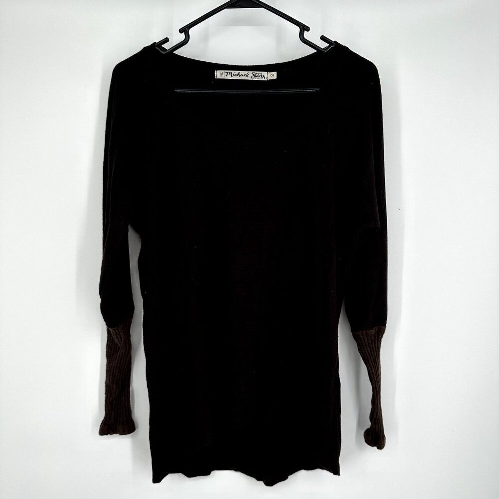 Michael Stars Brown Long Sleeve Shirt 0S‎